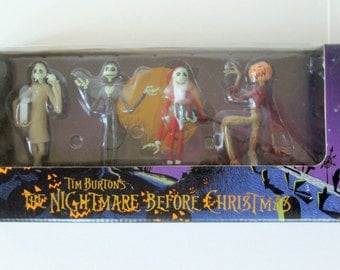 The Nightmare Before Christmas Jack Figurine Set of Four from JUN Planning Japan with Box