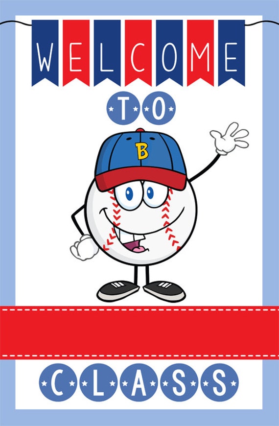 BASEBALL theme classroom decor Teacher Sign