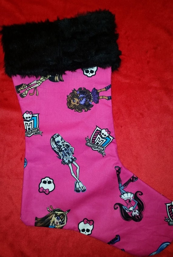 Freaky Fab Monster High Christmas stocking by LynnThreadables