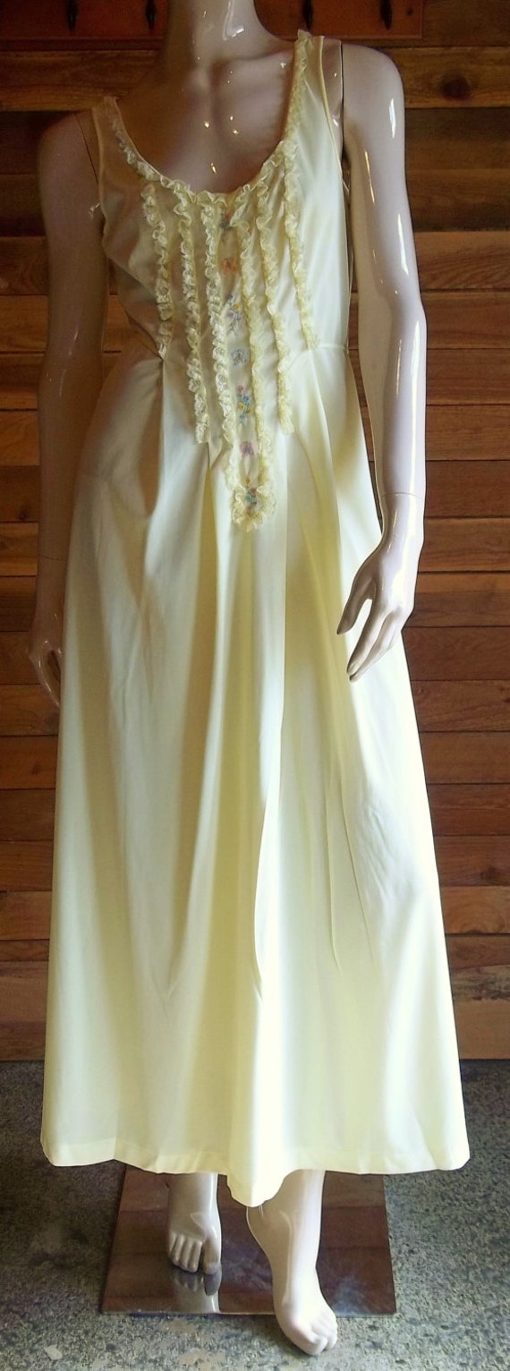 frilly night gown