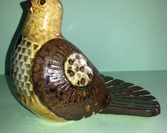 Large Stoneware Bird Figurine design Joseph Simon Soholm Scandinavia / Denmark 1960s.