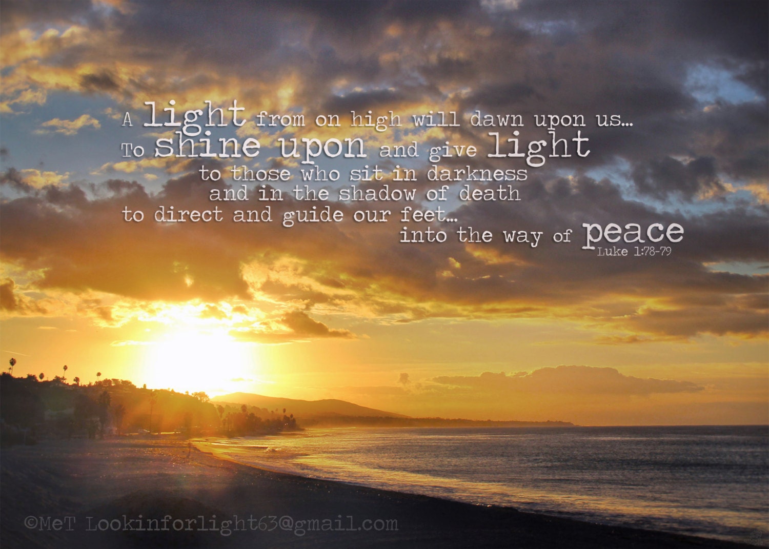 Beach Sunrise Photo Bible Verse Light Inspiration Verse