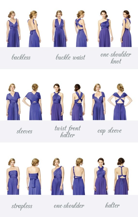 Items similar to Infinity Knit Wrap Dress - Perfect for Bridesmaids! on ...