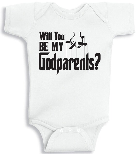 will you be my godparents baby onesie tee by will you be my godparents baby onesie tee by