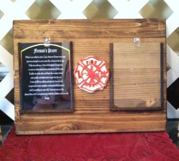 FireFighter Gift FireFighter Plaque by ElsiesCreativeDesign