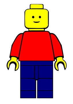 Lego Man with no hair SVG File by StuffByTroy on Etsy