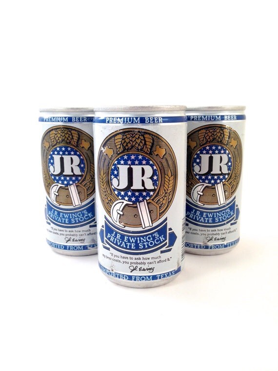 3 Cans Vintage J.R. Ewing Premium Beer Unopened by TheRealDelia