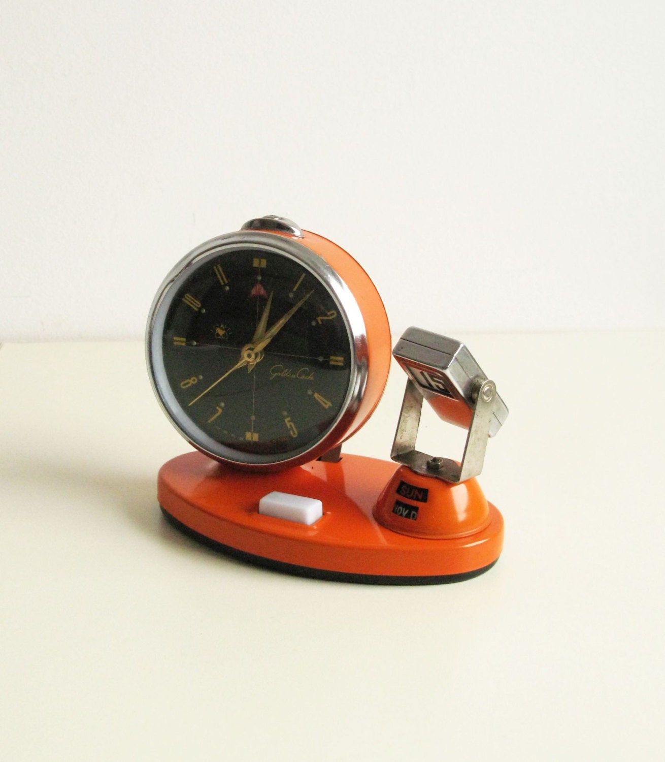 Reserved for K. Vintage Mechanical Alarm Clock with Flip