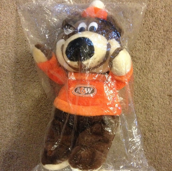 a&w root beer bear plush toy