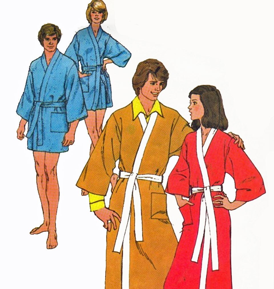 Misses Kimono Robe Pattern Simplicity 5685 Vintage 70s Jiffy