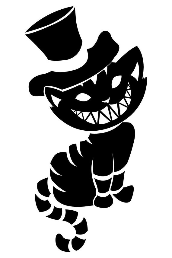 Cheshire Cat vinyl sticker decal