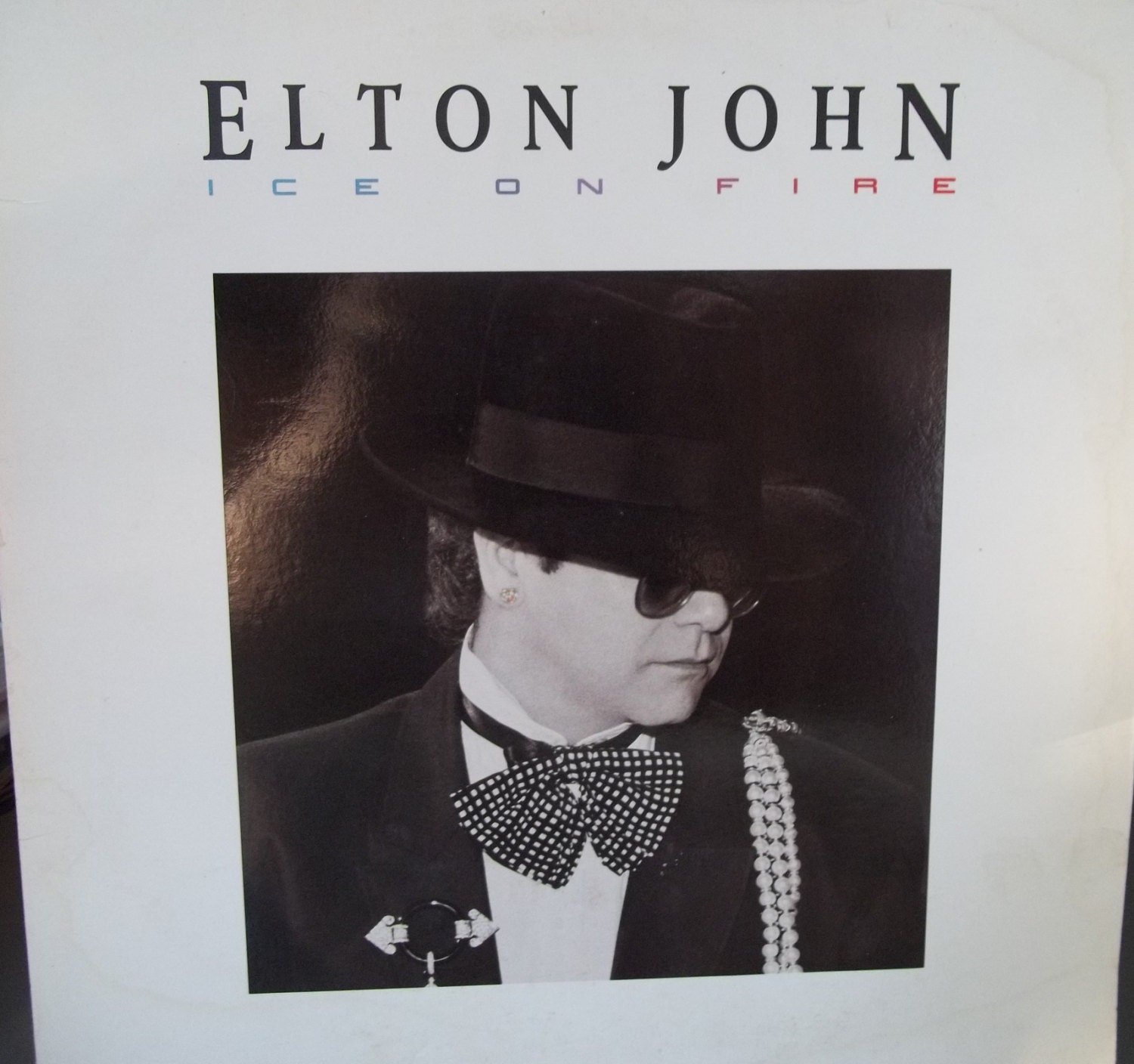 Elton John Ice on Fire Vintage Vinyl Record Album Adult