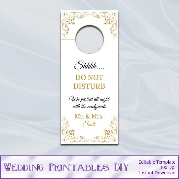items-similar-to-wedding-door-hanger-template-printable-gold
