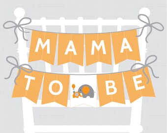 Woodland Baby Shower Chair Banner Mama To Be Mom