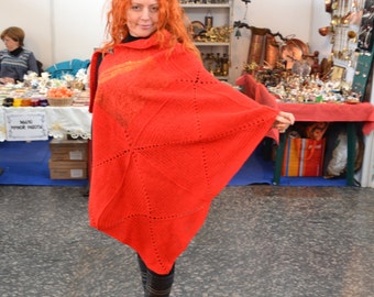 new!! felting and knitting Tippet bilateral mating hook thread mohair warm women knitted Lacy scarf wool silk felted scarf