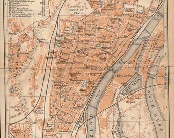 Magdeburg Old Map 