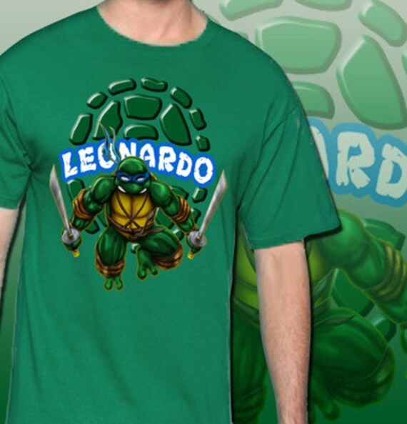 Leonardo Teenage Mutant Ninja Turtles T-Shirt by MagikTees on Etsy