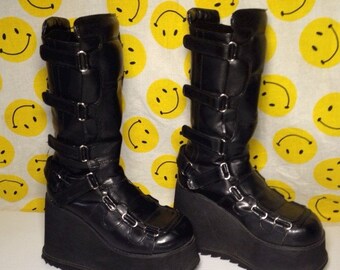 wide fit goth boots