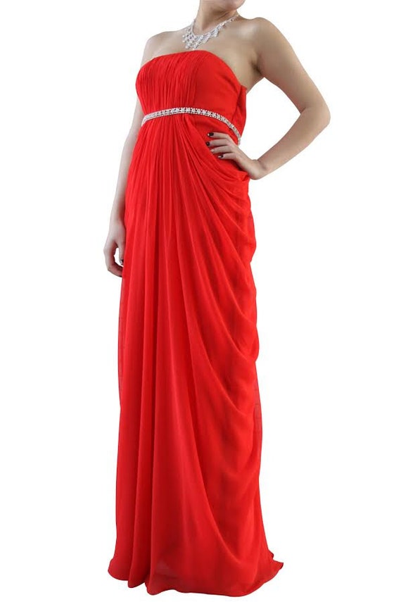 Jasmine - Red Prom dress UK Size 10 ASQUARED limited collection ...