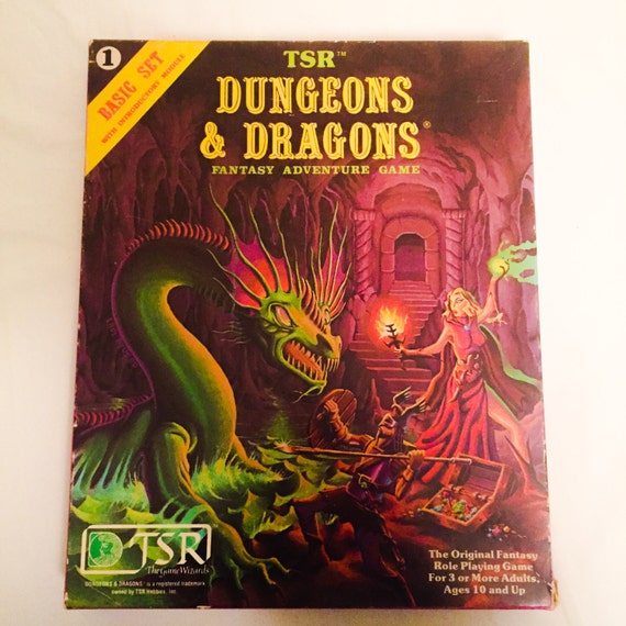 Items similar to 1981 Dungeons and Dragons Basic Set - Complete, Never ...