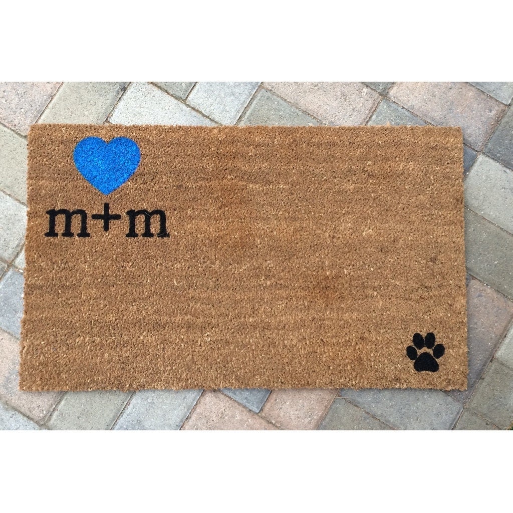 Custom initials mat / Personalized doormat / Wedding