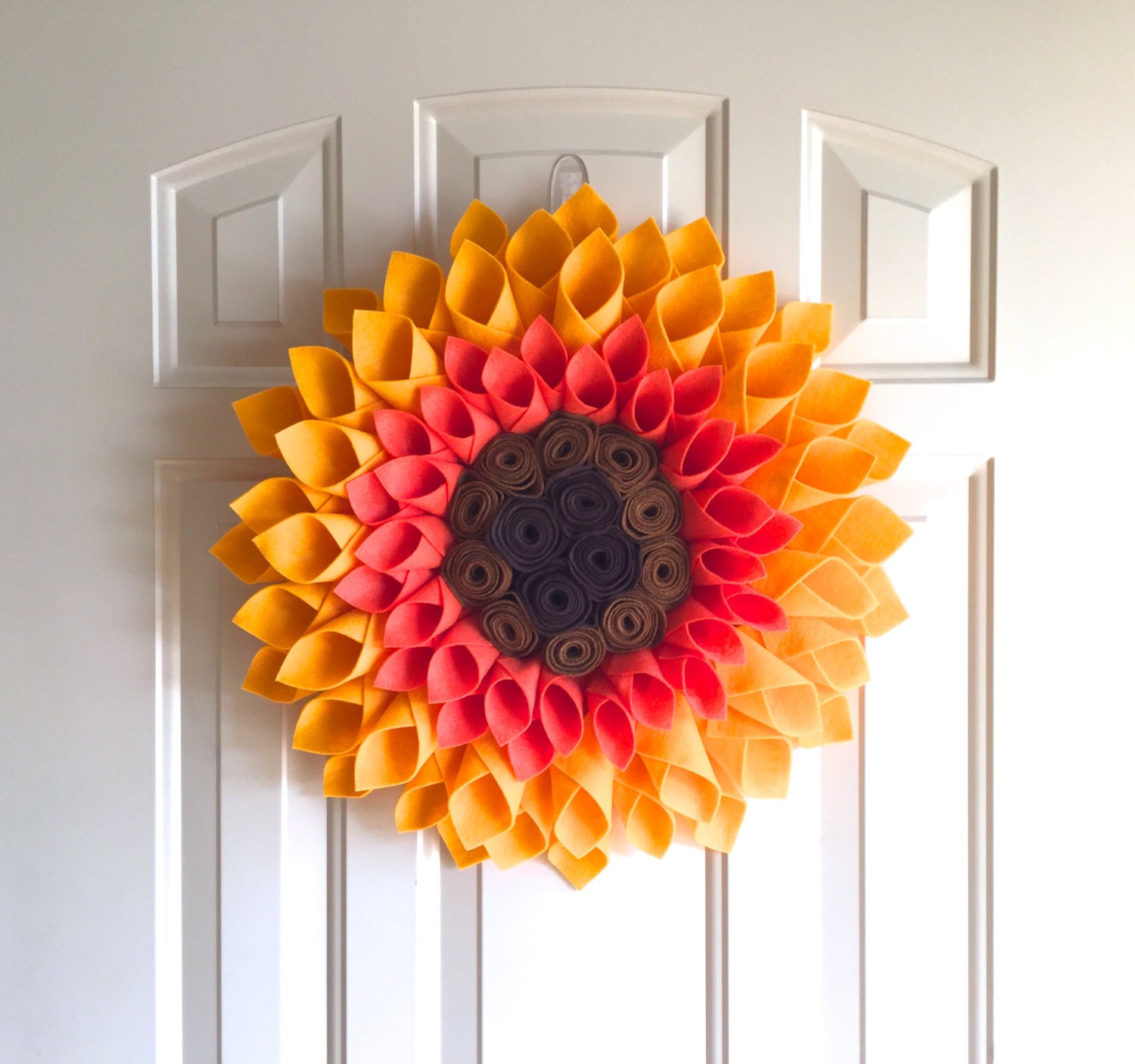 Sunflower Door Decor Summer Wreath GRAND by BeautifyMyHouseLLC