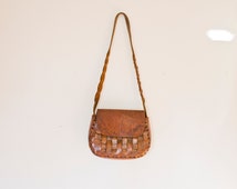 Popular items for 70s leather purse on Etsy