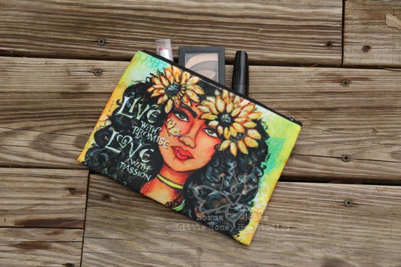 hippie makeup bag