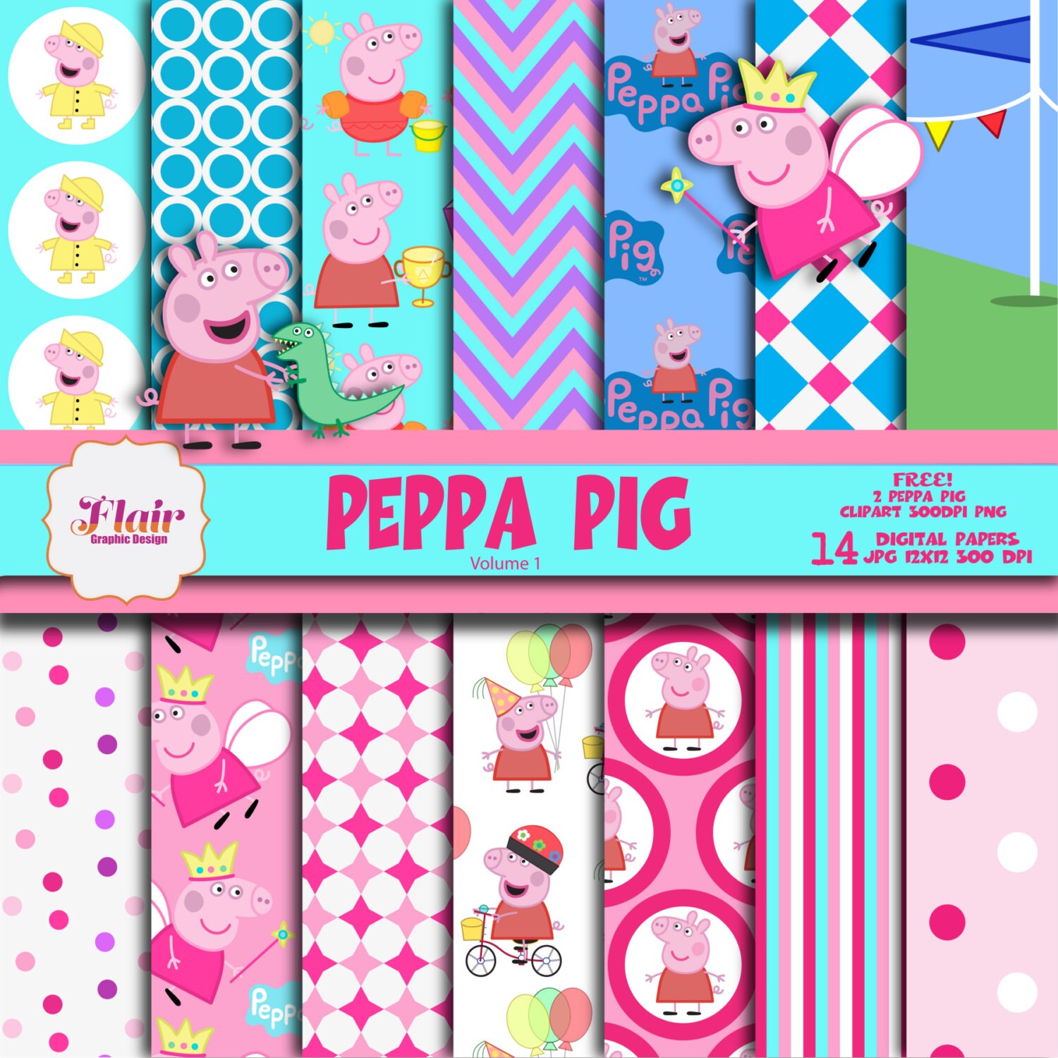 Peppa pig drawing picture