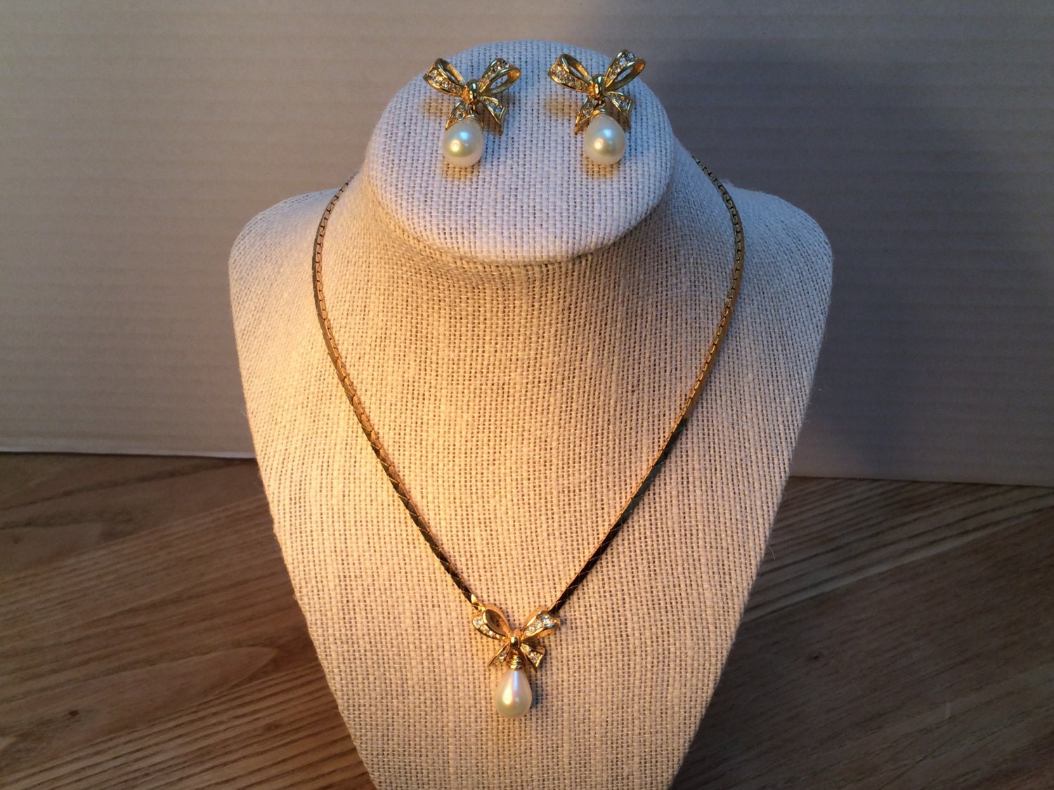 Vintage Christian Dior Jewelry Set Bridal by NewYorkBridalVeils