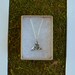 Trillium Pendant in recycled pewter