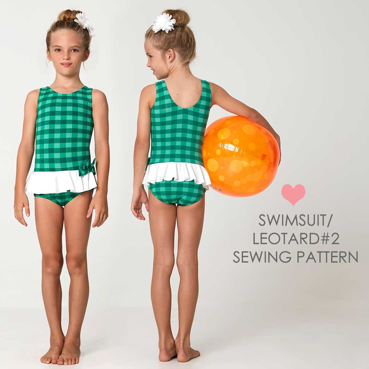 swimsuit pattern swimwear pattern girls leotard pattern PDF