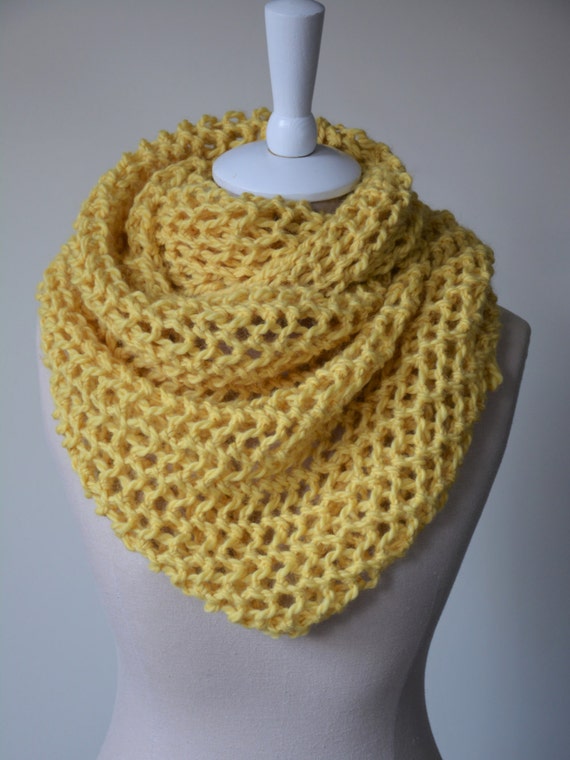 Honey Knit Scarf / Baby Alpaca Spring Infinity by danielastange