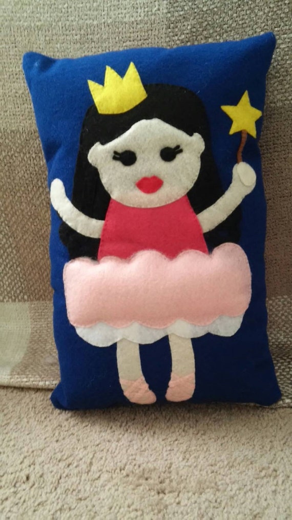 Ballerina Pillow by PandaAndSumo on Etsy