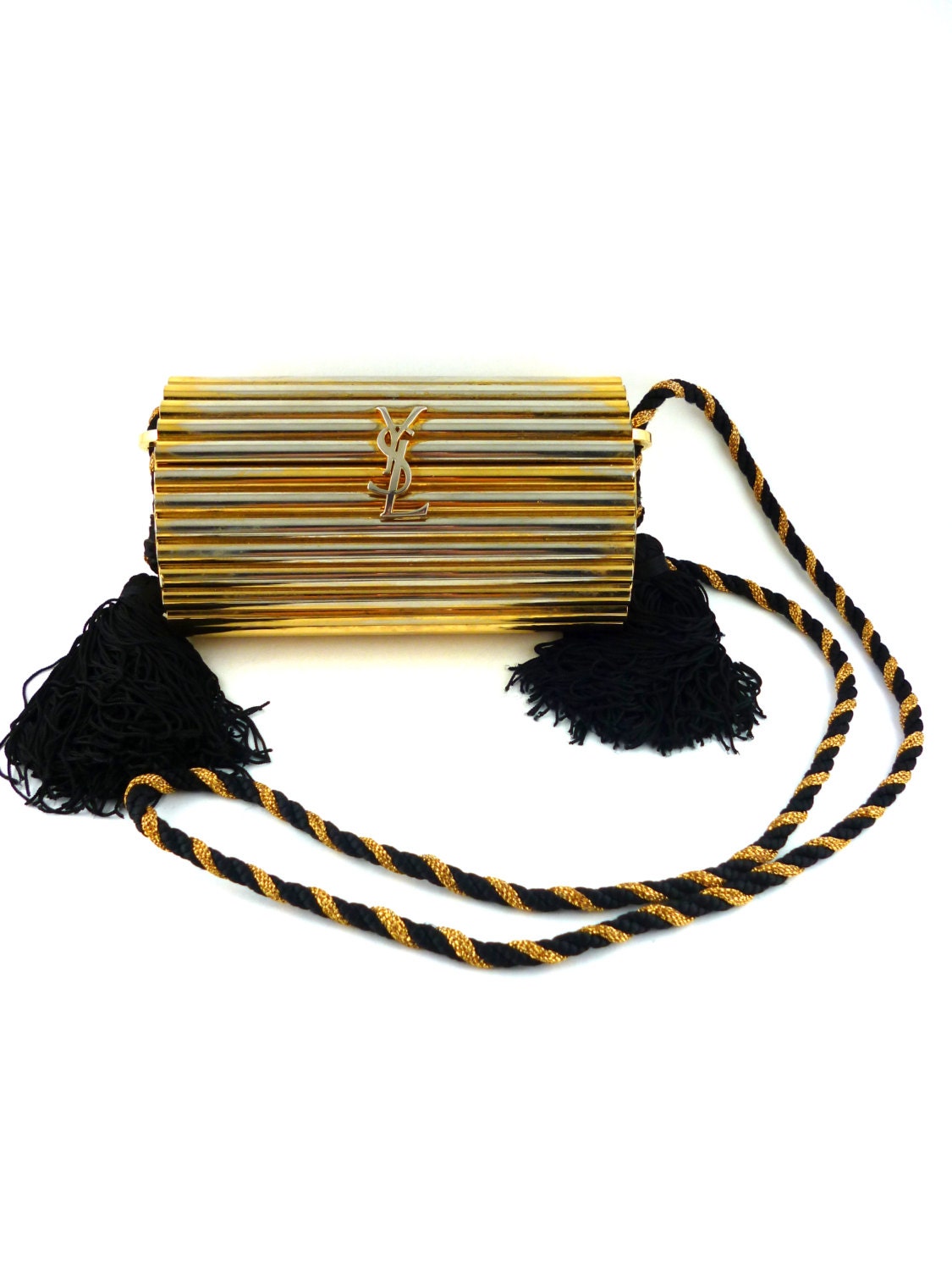 On hold YVES SAINT LAURENT Collectable gold evening