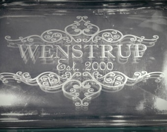 Custom Personalized Wedding Anniversary Pyrex Casserole Dish 9x13