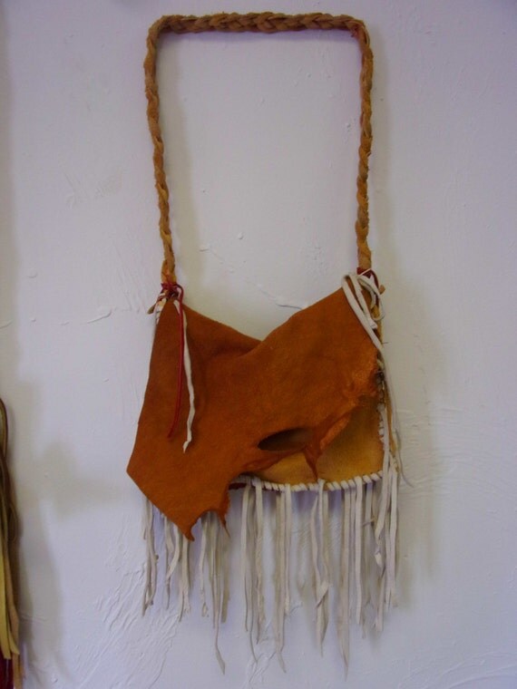 Handmade Native American leather purse by GypsysGyfts on Etsy