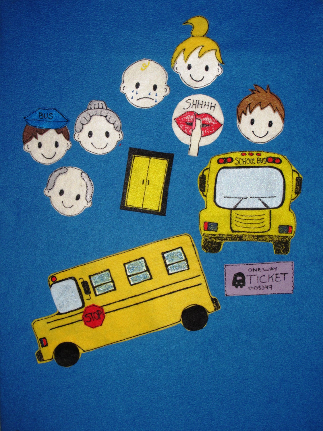 The Wheels on the Bus Felt Board Story Set ECE Preschool