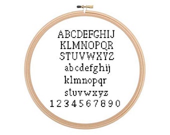 Alphabet - Cross stitch pattern, Alphabet Cross Stitch, Alphabet Pattern, ABC Cross Stitch Pattern, Letters Pattern, Stitch Letters