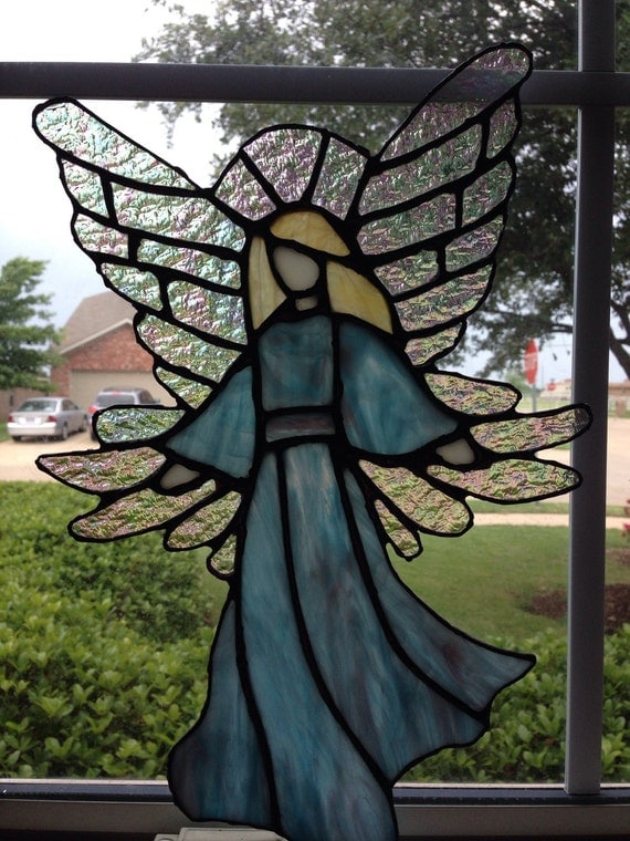 Beautiful Stained Glass Angel By Pamspiddles On Etsy