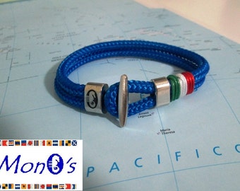 Bracciale uomo Italia chiusura Zamak
