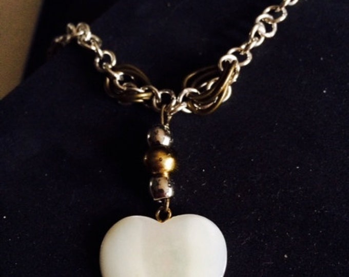 Chunky Heart Necklace - Complimentary Earrings with purchase!