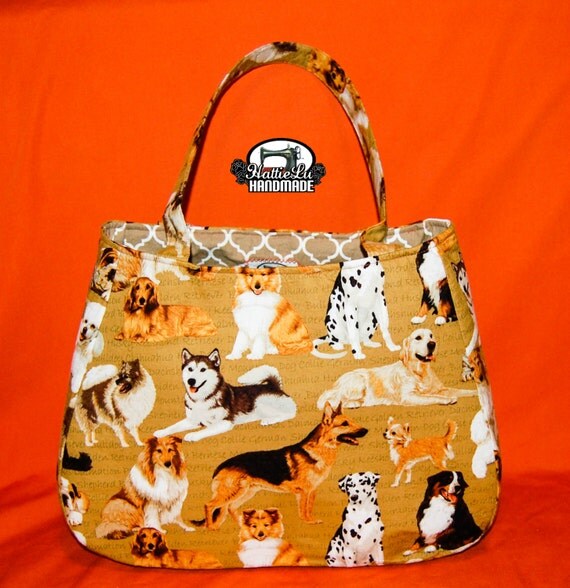 Items similar to Dog Tote, Dog tote bag, Dog bag, Dog purse, Ethel