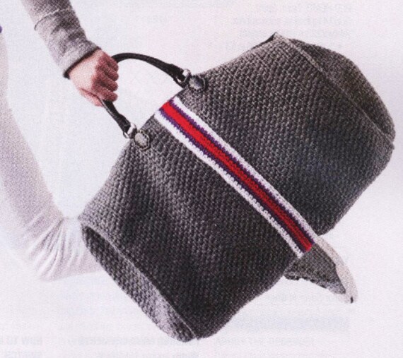 Items similar to Duffel crochet Bag (Crochet pattern with instructions