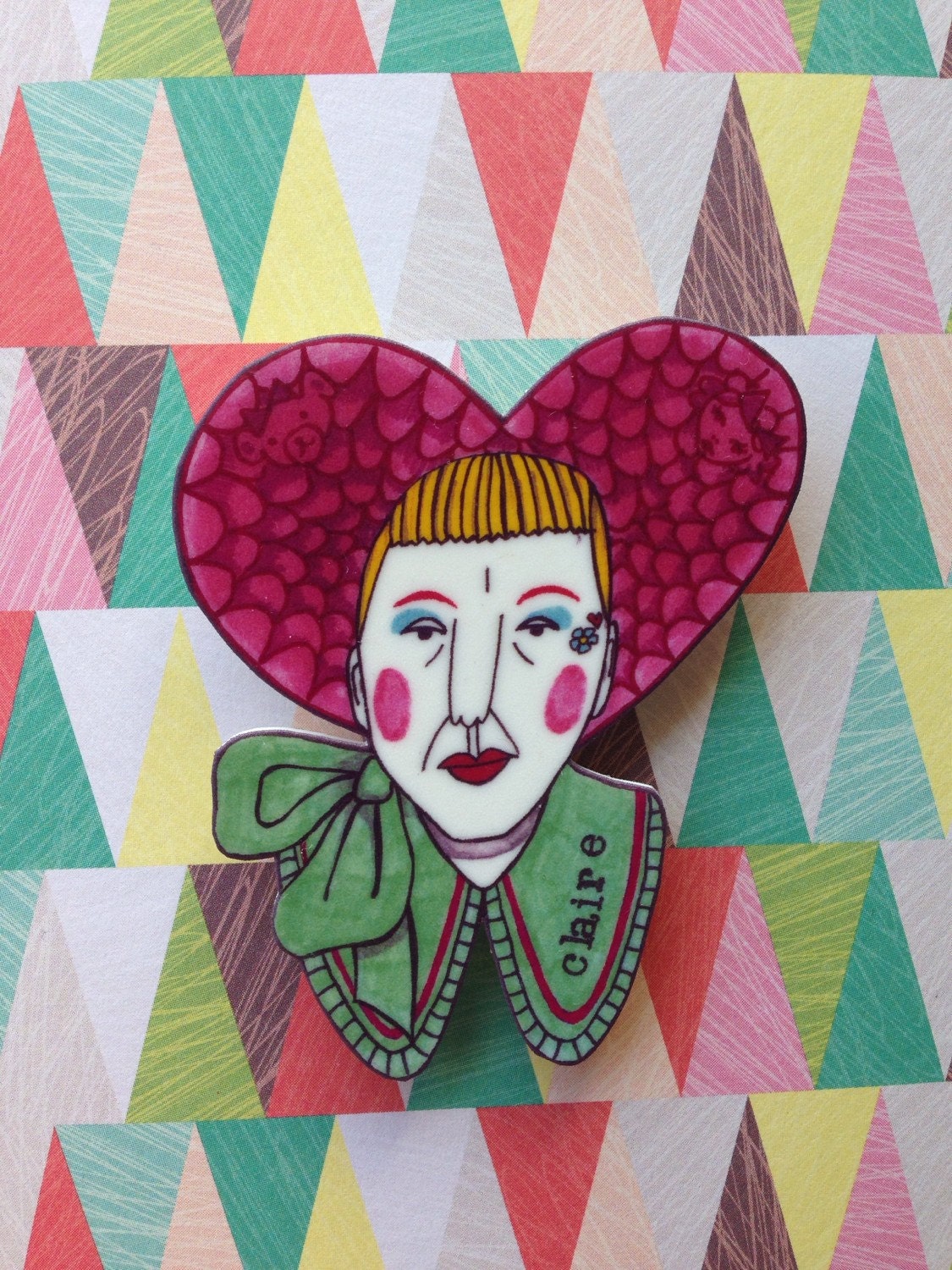 Grayson Perry as Claire brooch