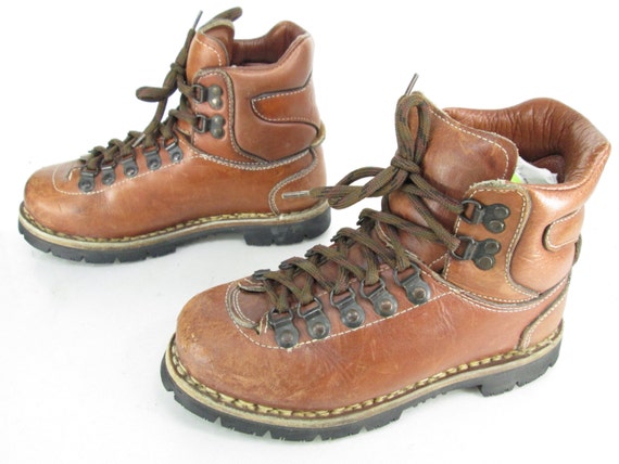 Womens Youth Vintage Colorado Kinney Shoes Brown Leather