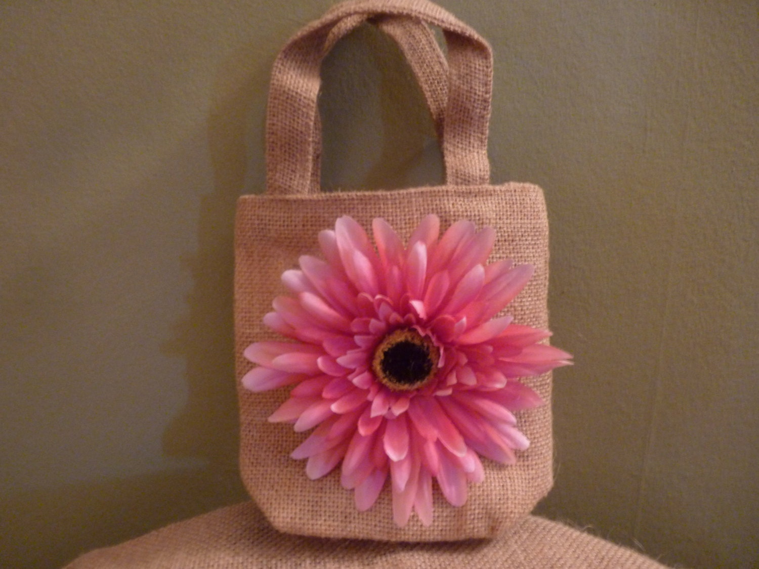 Rustic Shabby Chic flower girl purse flower girl bag