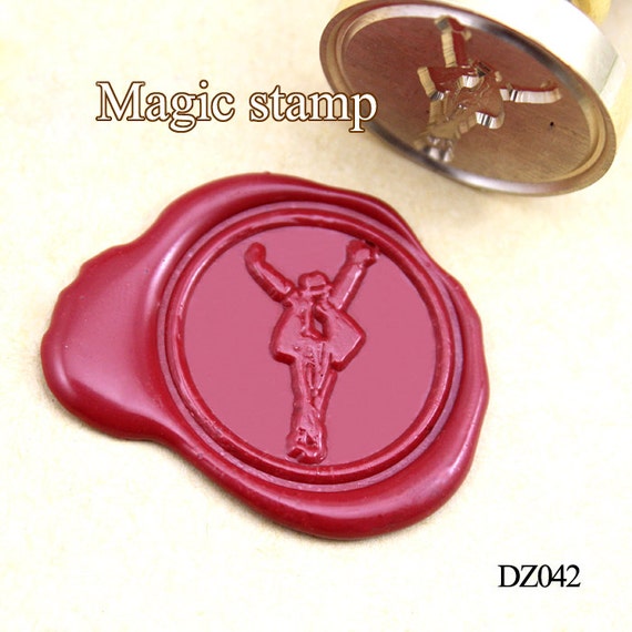 Michael Jackson Wax Seal Stamp MJ wedding stamp party wax