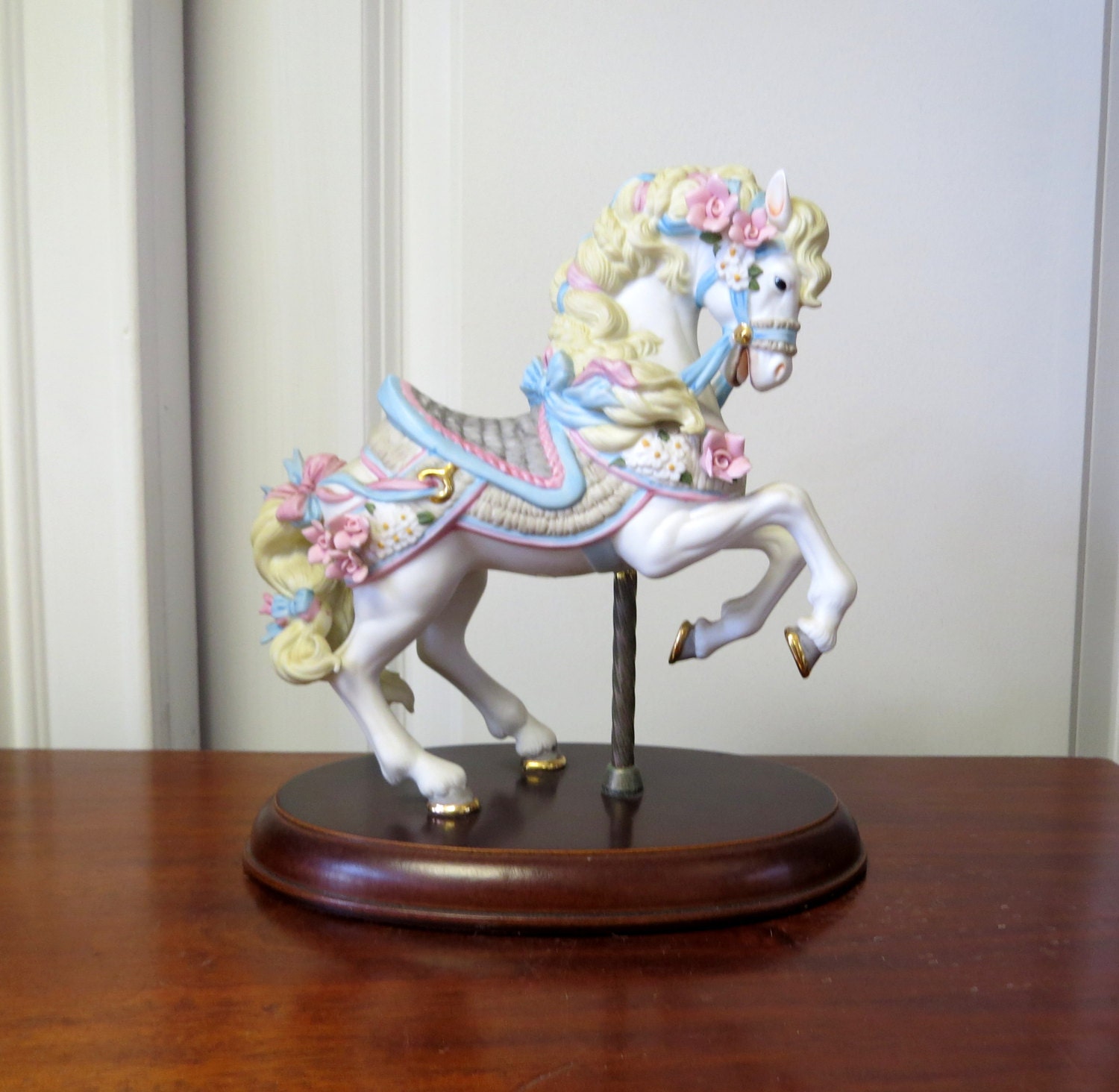 porcelain carousel horse