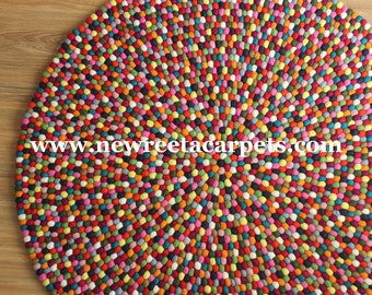 rug nepal pom pom pom rug pom â€“ Etsy